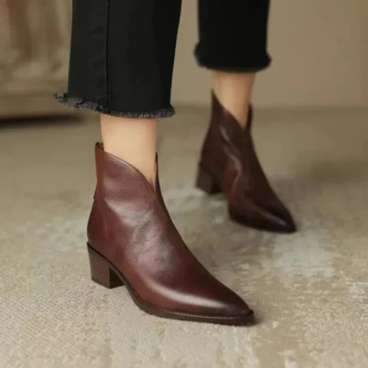 Anita | Botines de lujo con tacón bajo
