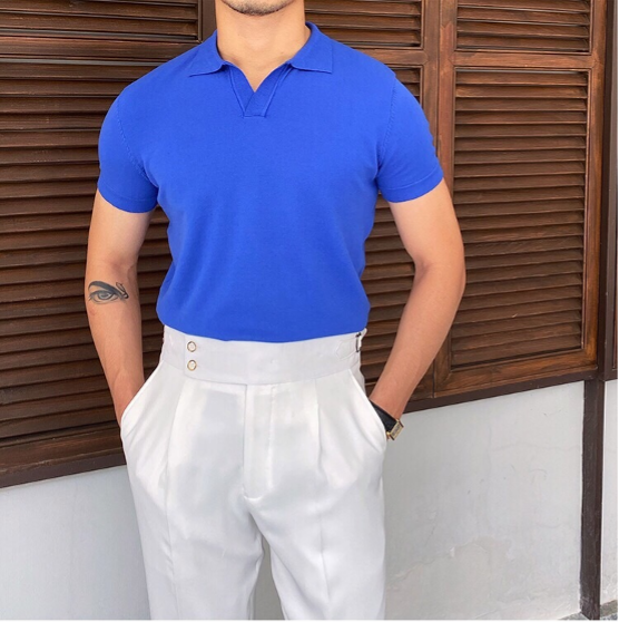 Nicolò™ | Polo elegante de cuello abierto