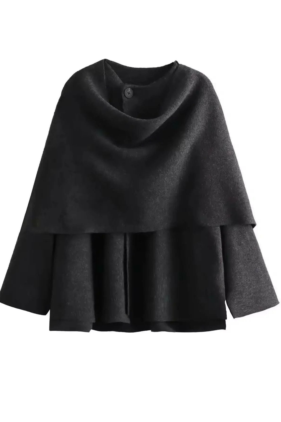 MIRAE – Elegante chaqueta tipo capa para mujer