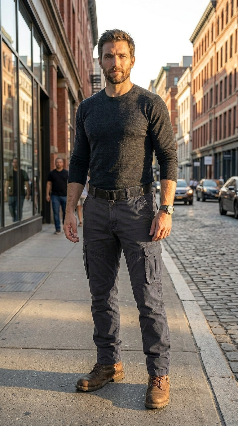 Pantalón Cargo  – Multibolsillos, Resistente y Cómodo