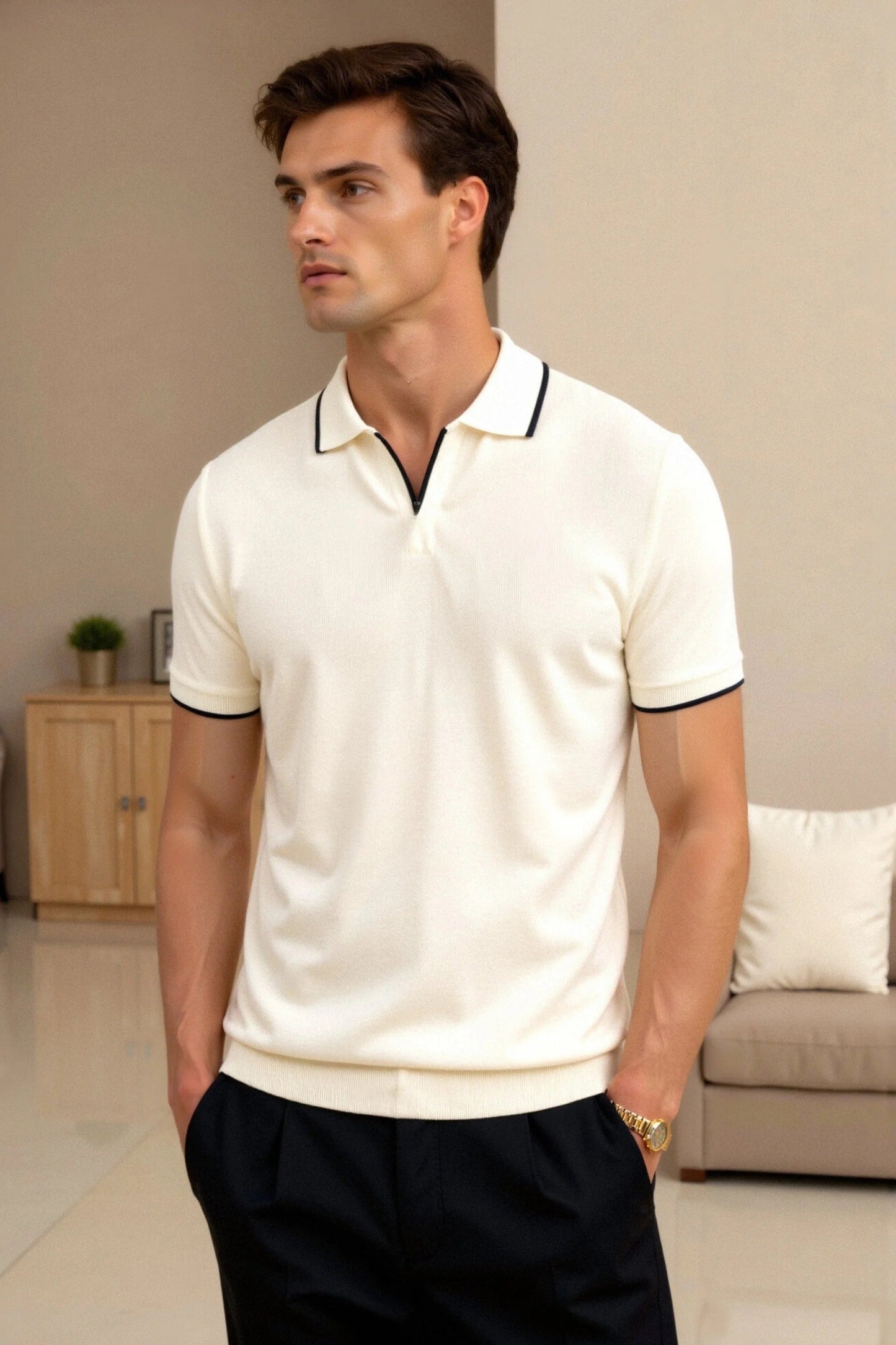 Oscar | Polo estilo "Old Money" para hombre