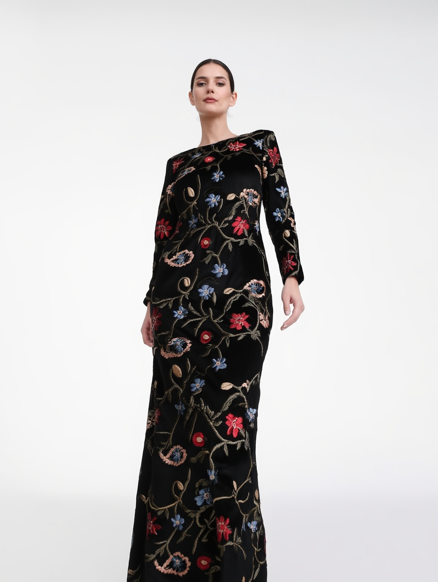 Luna | Vestido Midi Floral Elegante