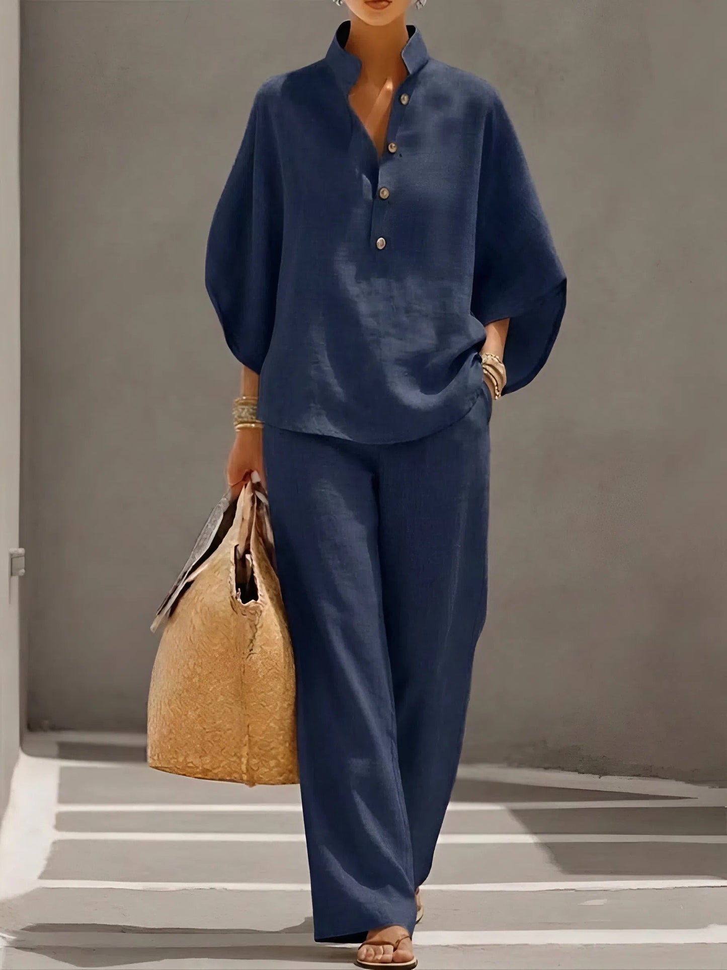 Ágata™ · Conjunto de dos piezas de lino y algodón