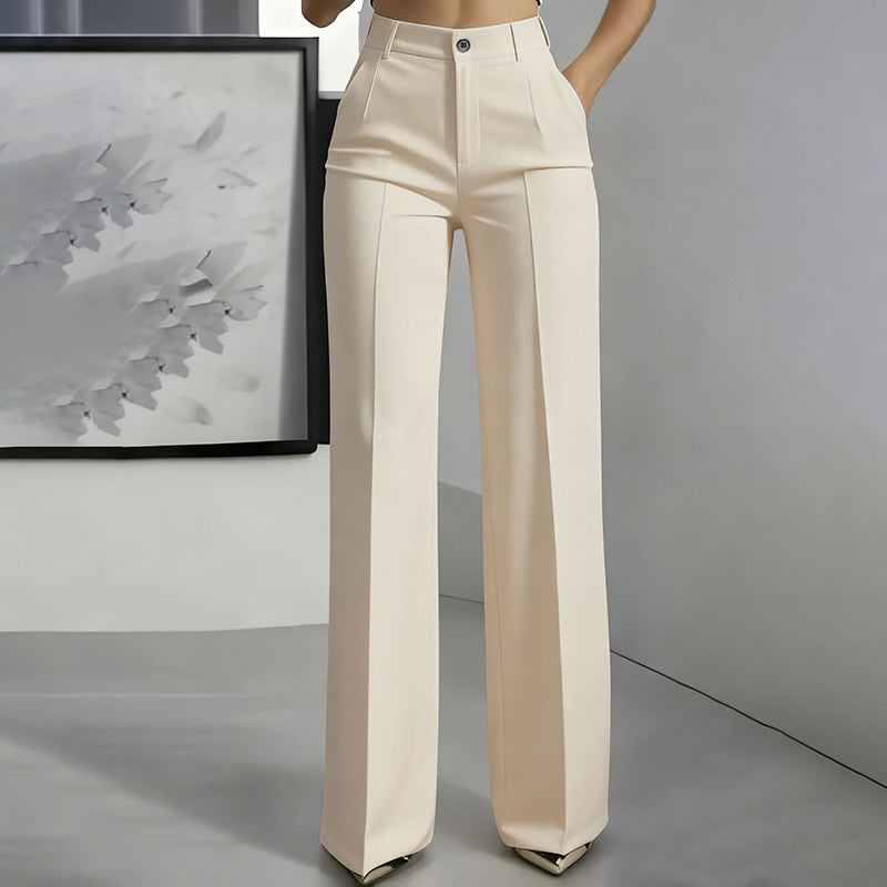 ⌛ Solo 3 días más: ¡50 % de descuento en todo! ⏰Pantalones de traje de mujer con cintura alta