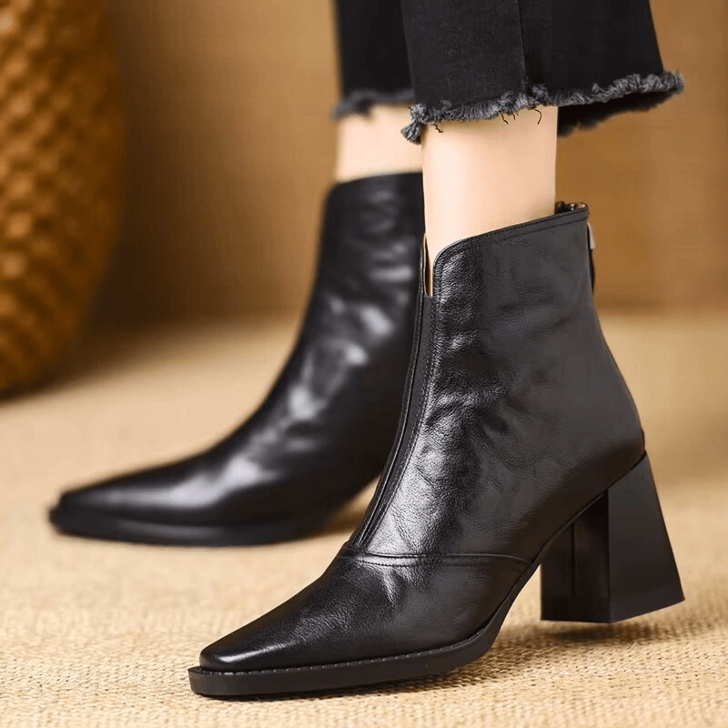 Sorolla™ - Botines de lujo con tacón medio