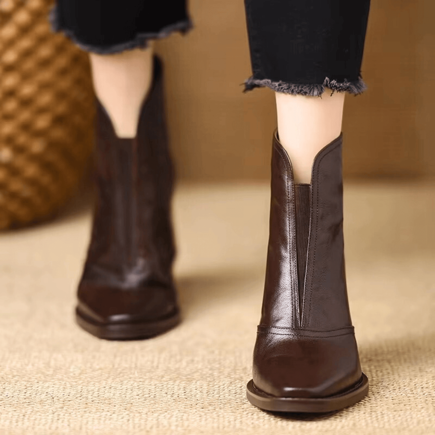 Sorolla™ - Botines de lujo con tacón medio