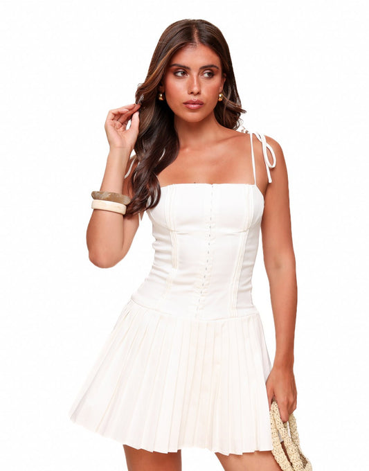Serrano Madrid | Minivestido plisado Soft Muse